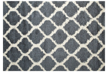 339704876:Comfort Shag Rug in Blue & White, 5 x 8, Image 1