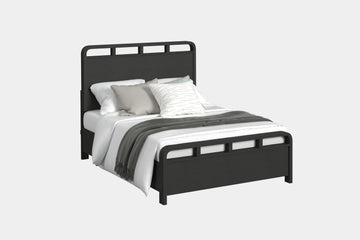 EMBER0001:Emberly Panel Bed, Angled