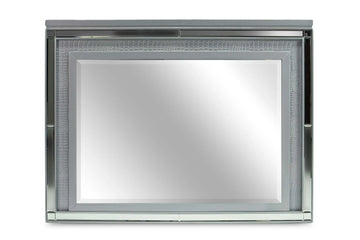 524125437:Valentino Mirror in Silver, Image 1