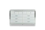 772454556:Valentino Panel Bed, Dresser, Mirror & Nightstand in White, Twin