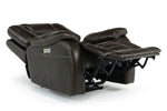 037449194:Malibu 3 Power Recliner in Chocolate Leather, Image 2
