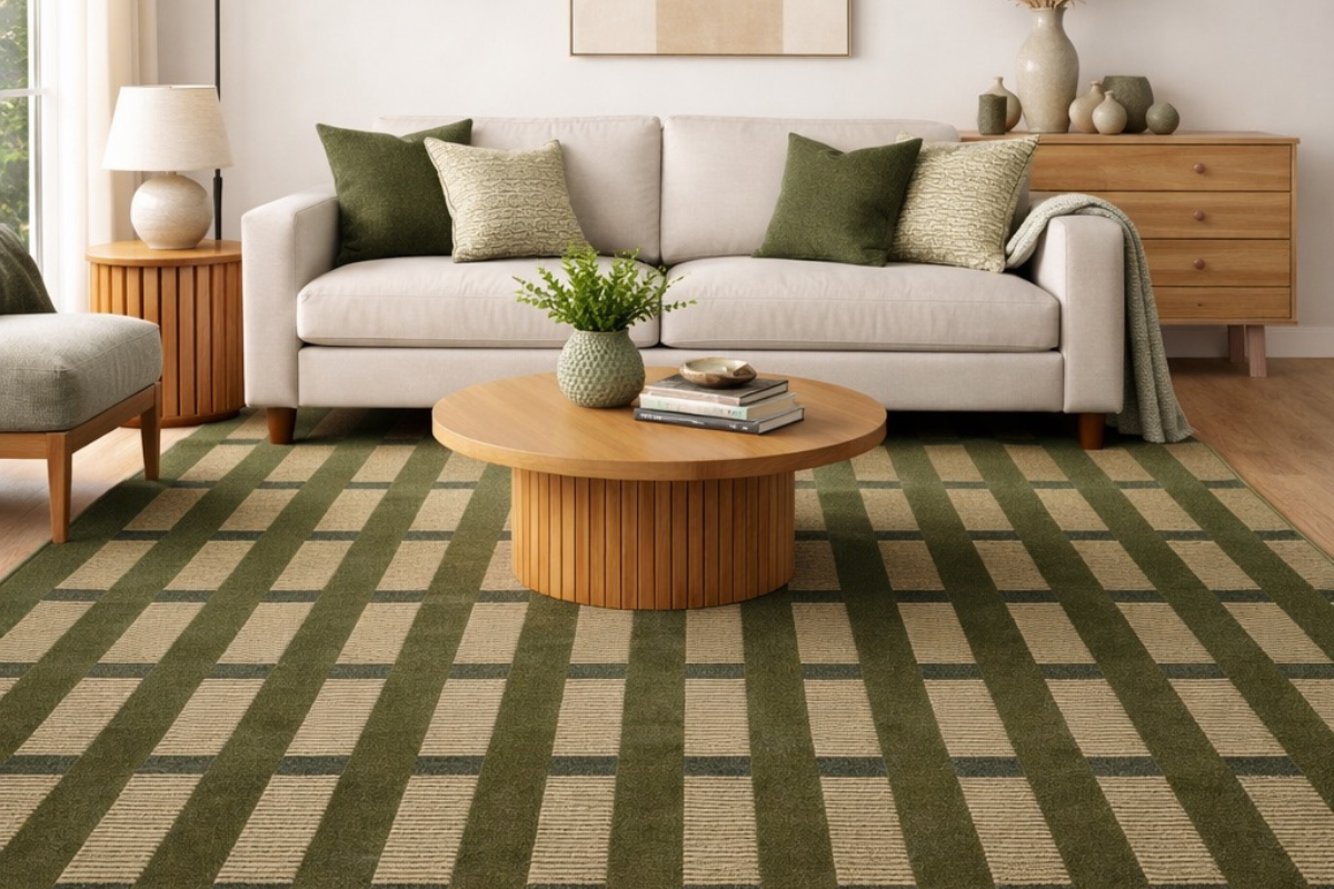 728615986:Tweed Brook Rug, Styled