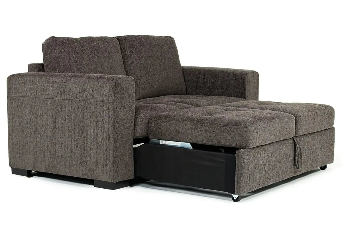 805275958:Claire Queen Pullout Sofa & Full Pullout Loveseat in Gray, Image 5
