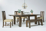 SALD00003:Meadow Dining Table, 4 Chairs & Bench in Brown, Image 1