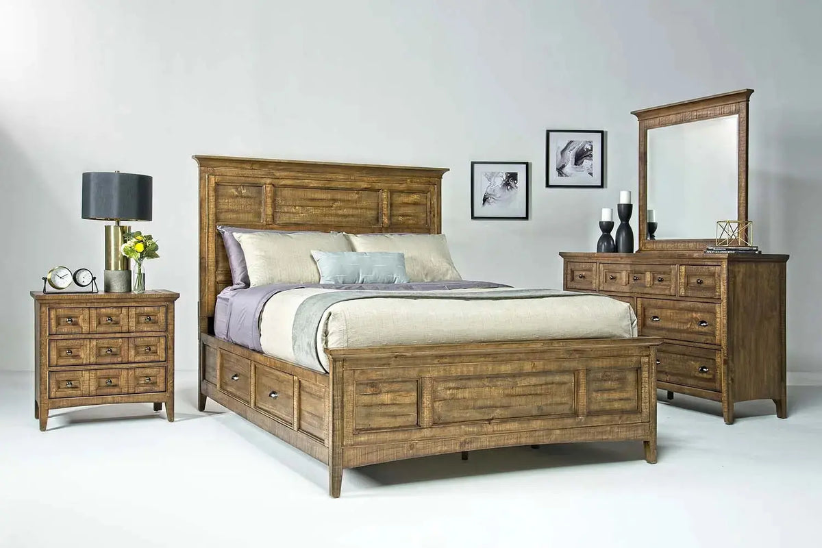 643241106:Bay Creek Panel Bed in Nutmeg, Queen, Image 3