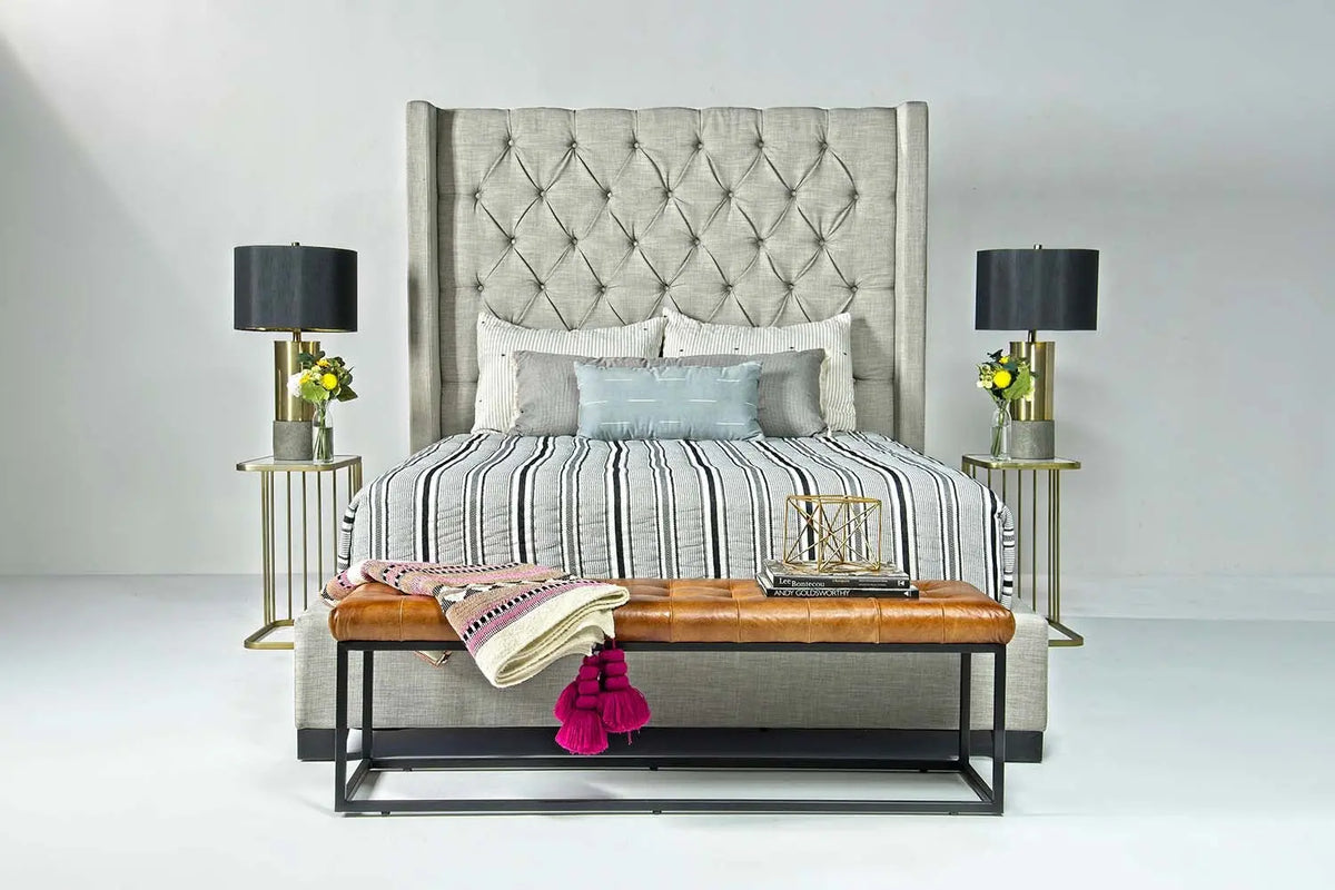 126630556:Westerly Upholstered Bed in Gray, Queen, Image 4