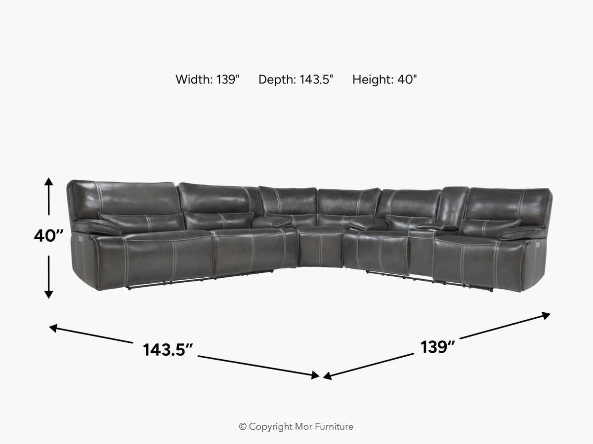 132395450:Sofia 3 Piece 3 Power Sectiona,