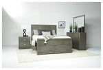 TOROGRYEB:Ontario Panel Bed w/ Storage in Gray, Eastern King, Image 5