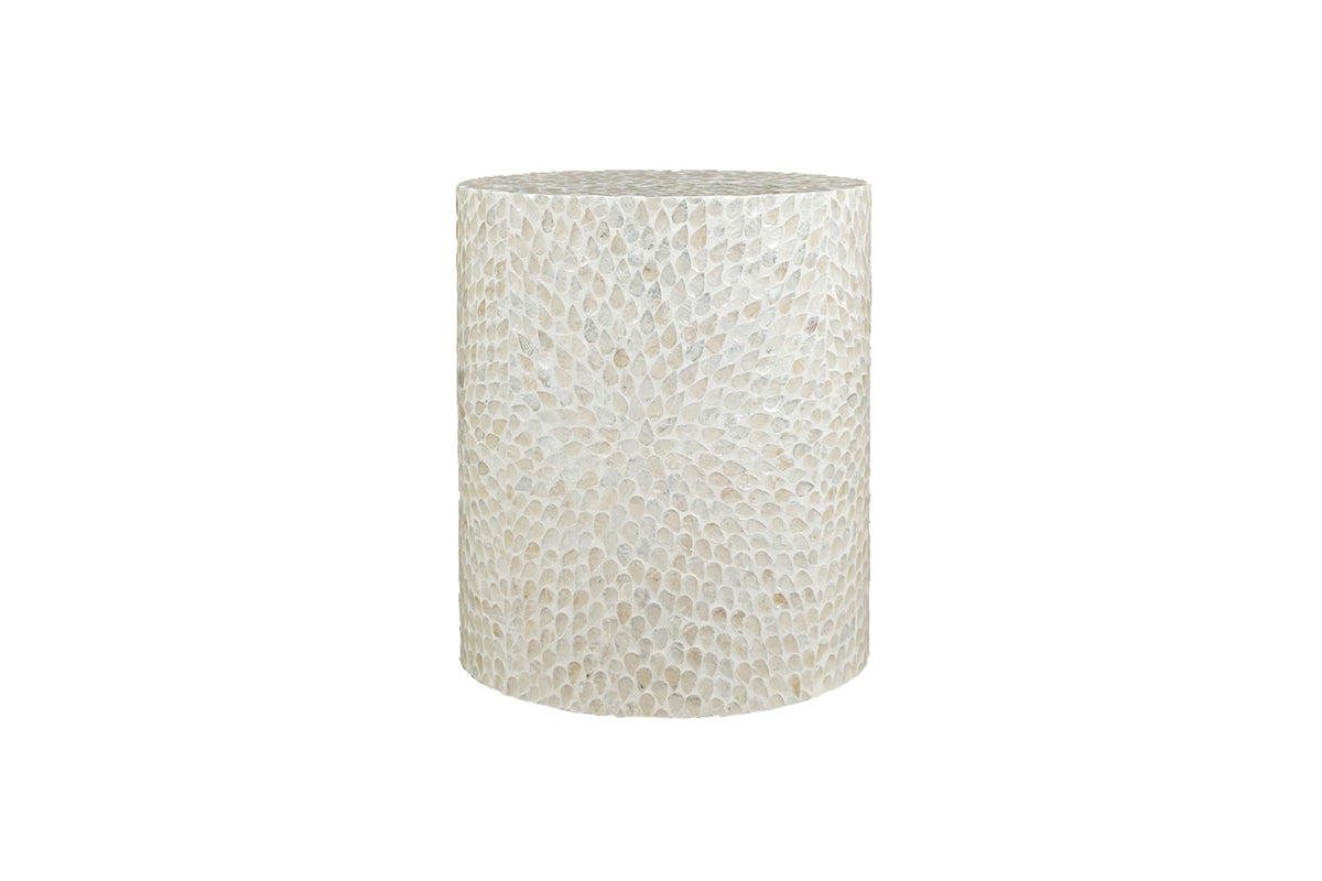 501589295:Capiz Drum Accent Table in Natural, Image 1