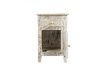 425706632:Hand Carved End Table in White, Image 3