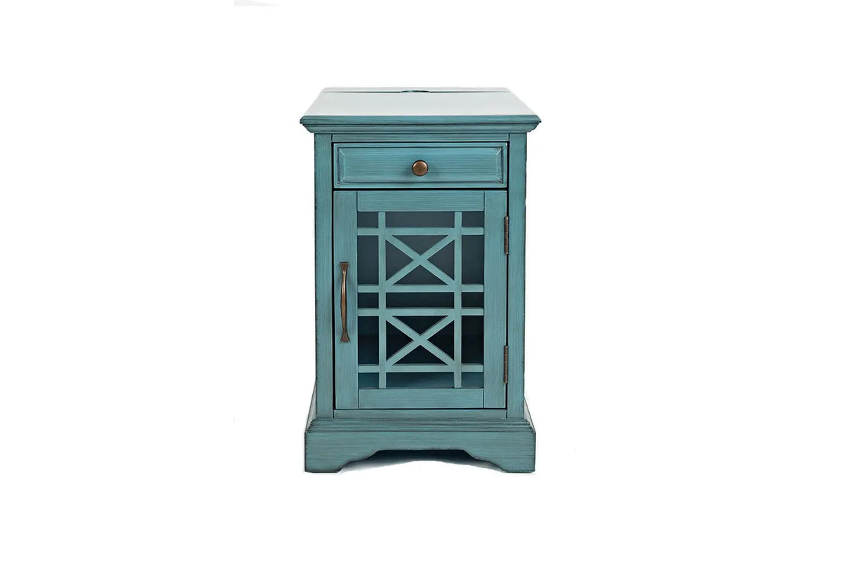 392100065:Skyy Chairside Table in Blue, Image 2