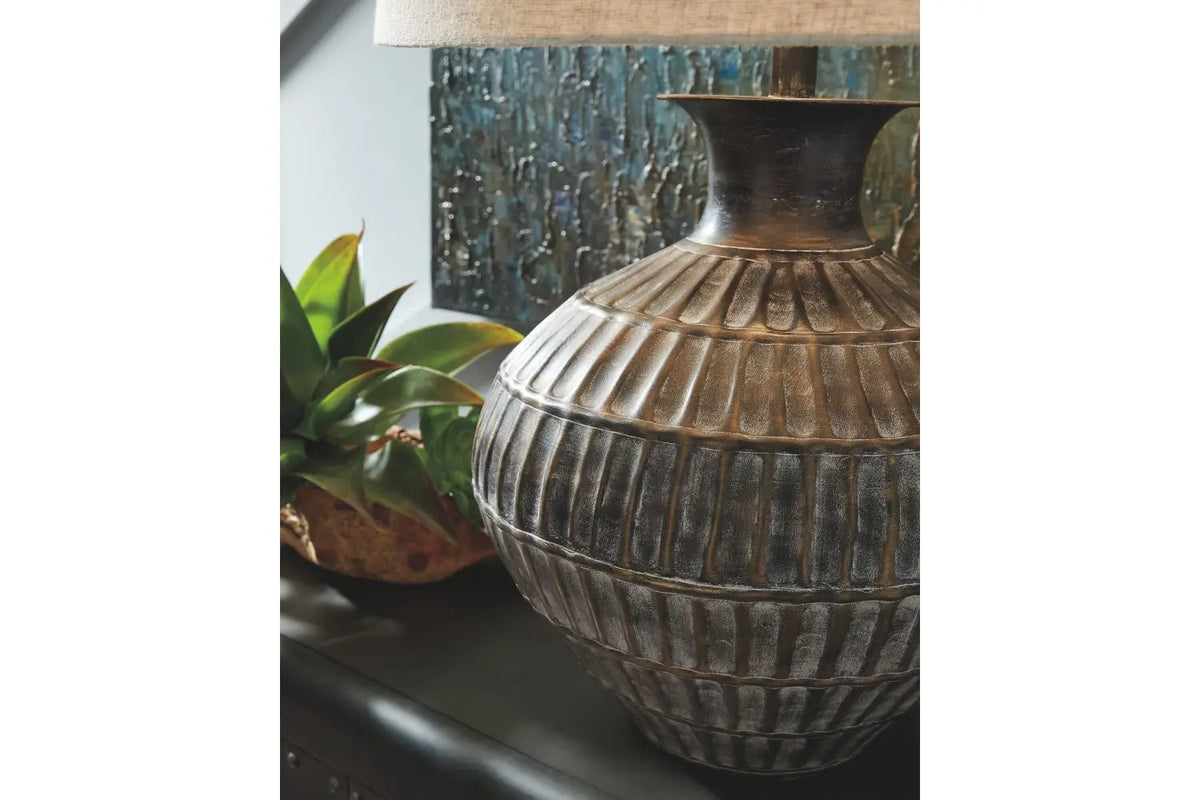 210656004:Magan Table Lamp in Antique Bronze Finish, Image 3