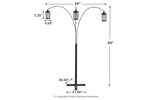 234740217:Maovesa Arc Floor Lamp in Bronze, Image 2