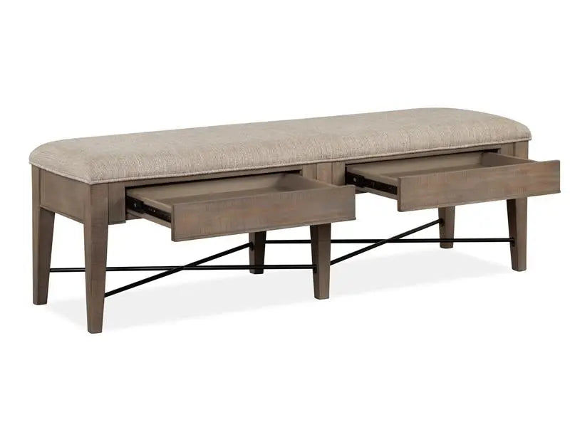 237630063:Bay Creek Counter Height Bench in Dovetail Gray, Image 2