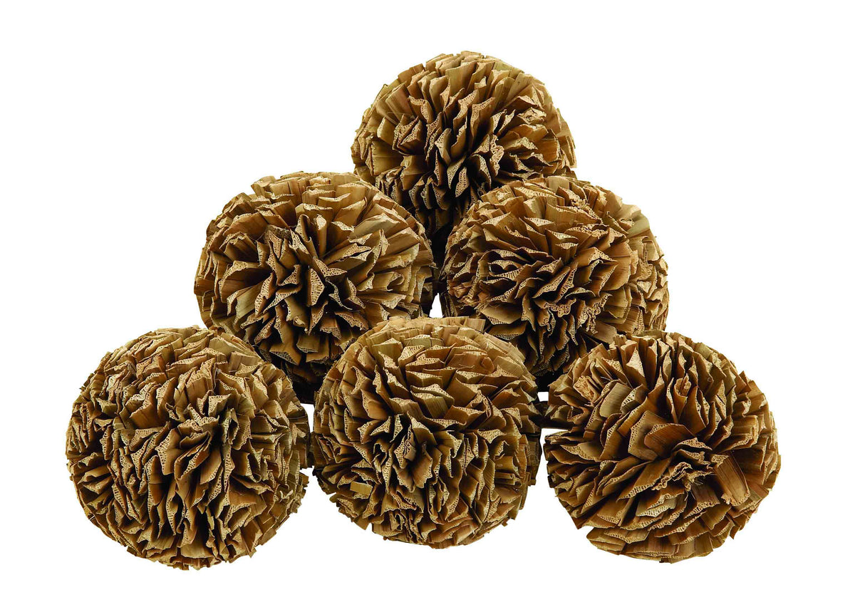 511453153:Natural Decorative Balls, Set of 6, Image 1