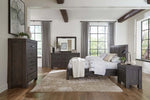 MODMEAQ01:Meadow Panel Bed, Dresser, Mirror & Nightstand in Gray, Queen, Image 1