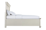 402901962:Slater Panel Bed w/ Storage in White, Queen, Image 2