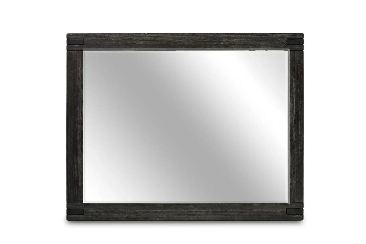 MEADOW024:Meadow Panel Bed w/ Storage, Dresser, Mirror & Nightstand in Gray, Full, Image 6