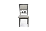 507948712:Gia Round Dining Table & 4 Chairs in Gray, Image 4