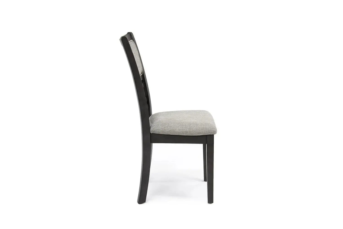 507948712:Gia Round Dining Table & 4 Chairs in Gray, Image 5