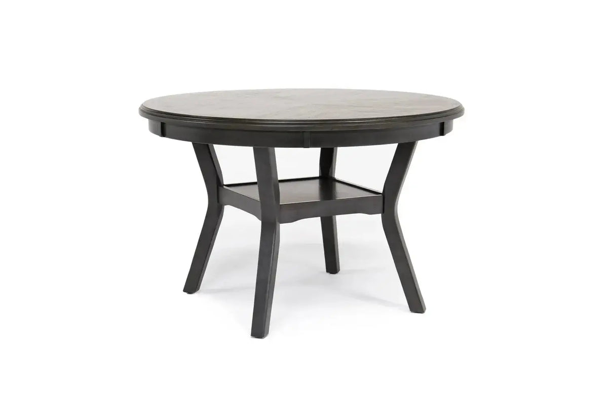 507948712:Gia Round Dining Table & 4 Chairs in Gray, Image 2