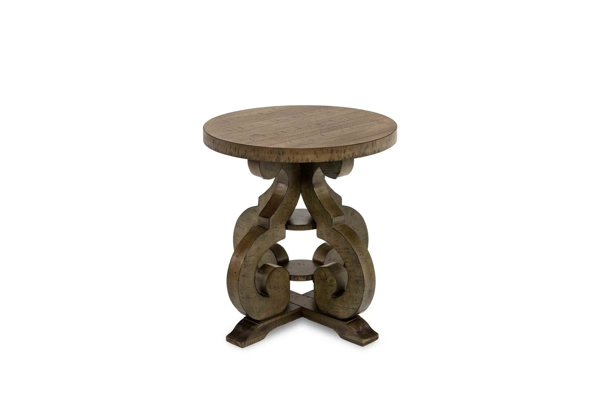 608833108:Stone End Table in Gray, Image 1