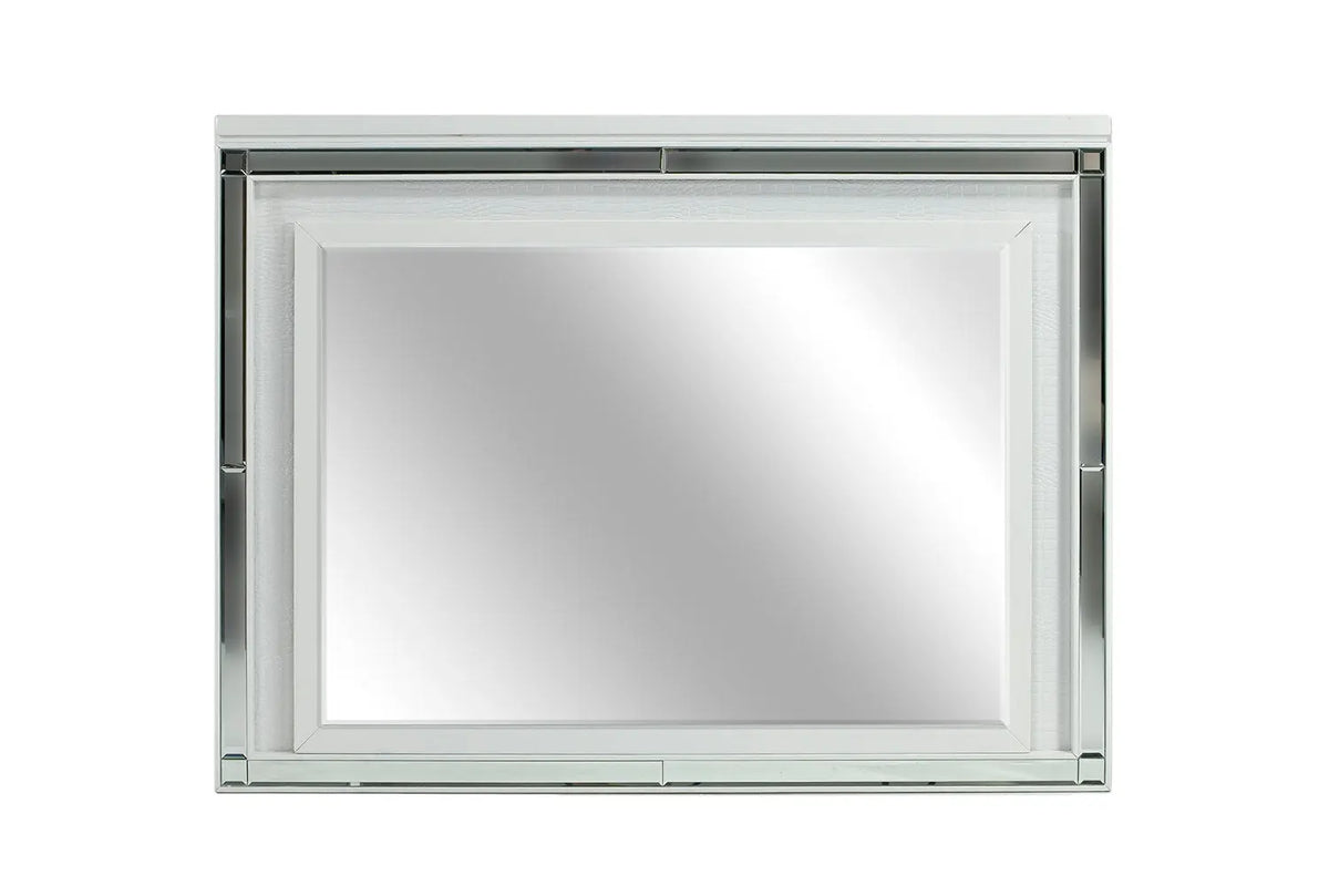 654365786:Valentino Mirror in White, Image 1
