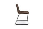 671007401:Ella Side Chair in Mocha Leather, Image 3