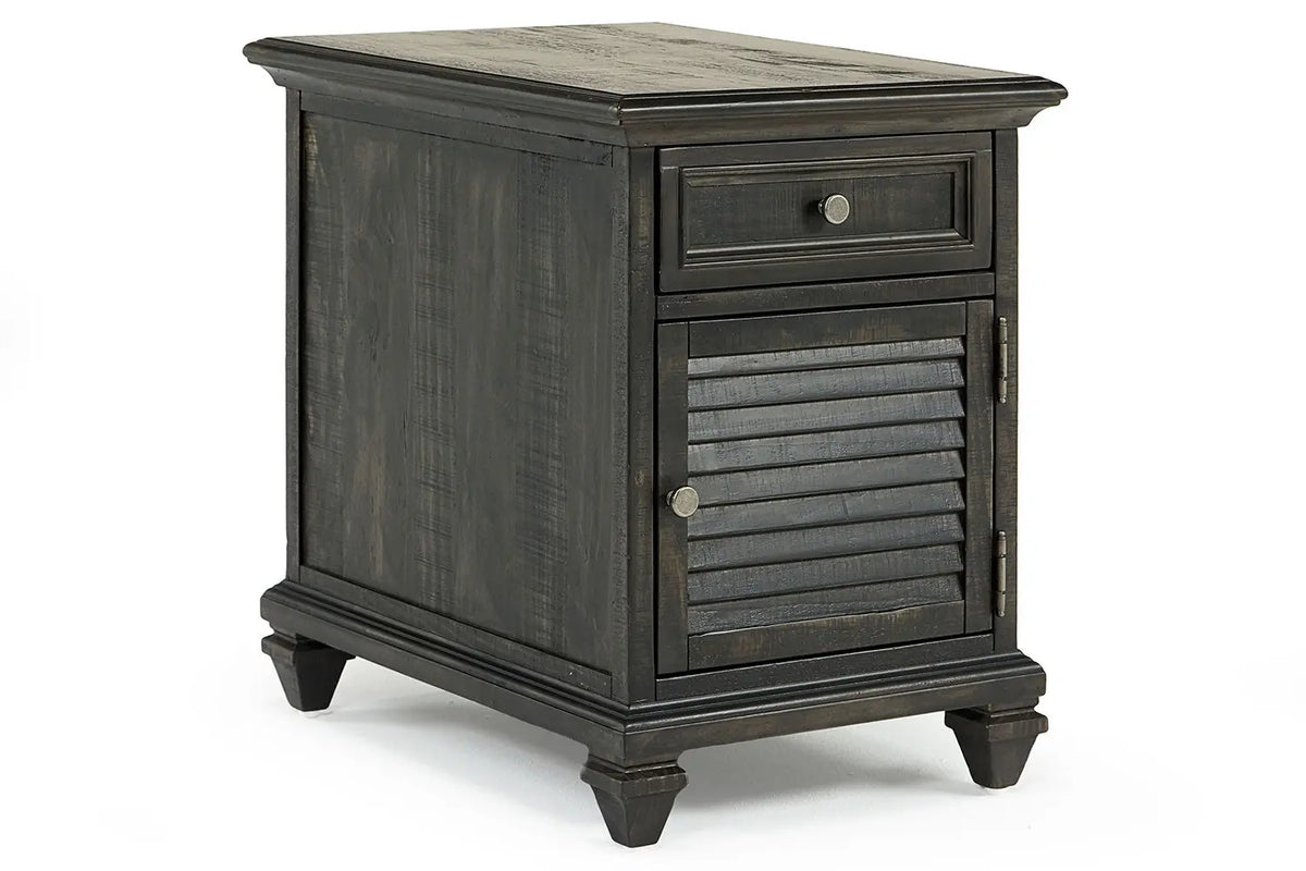 706502205:Calistoga Chairside Table in Weathered Charcoal, Image 1
