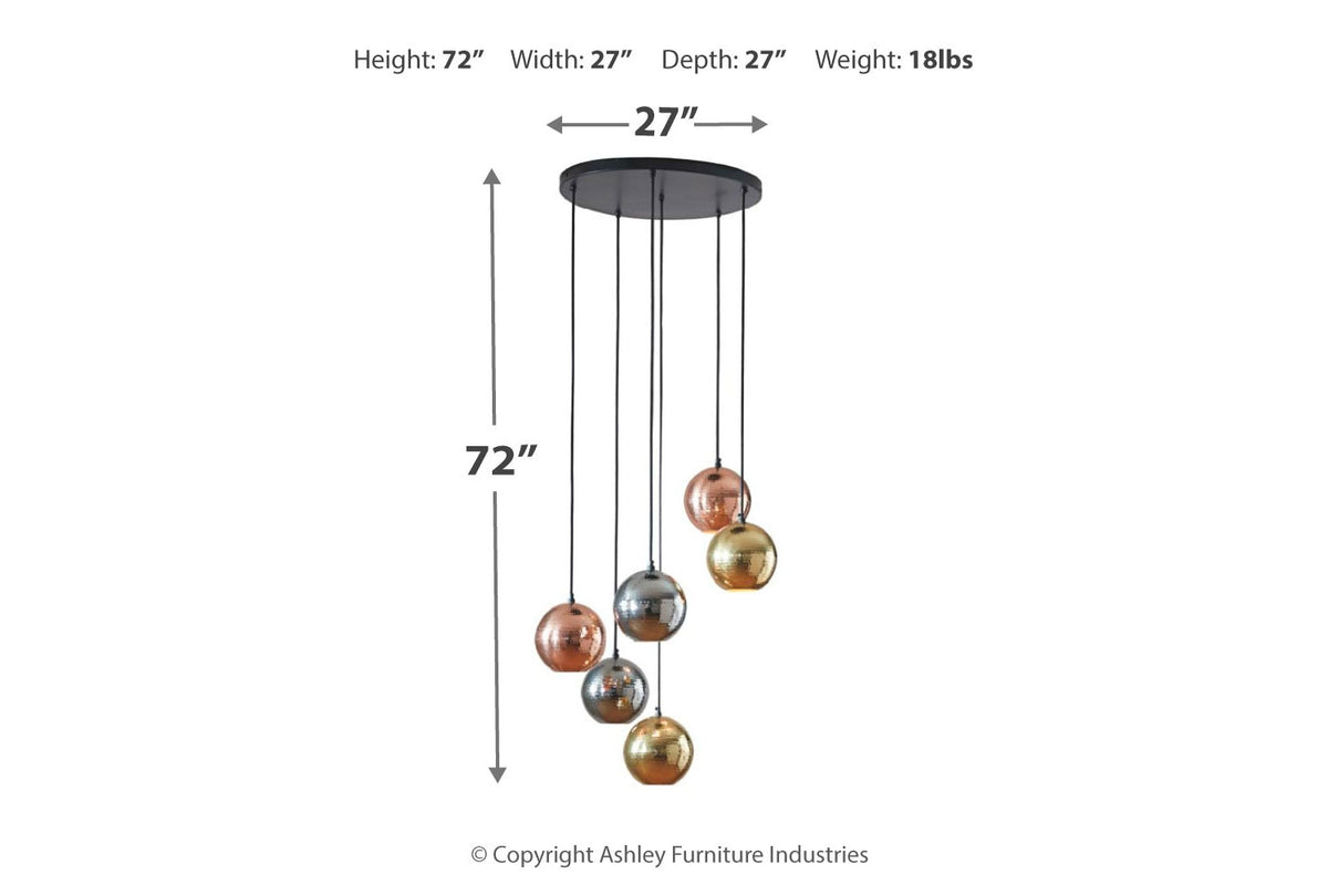 708327533:Adiana Pendant Light in Multi, Image 4