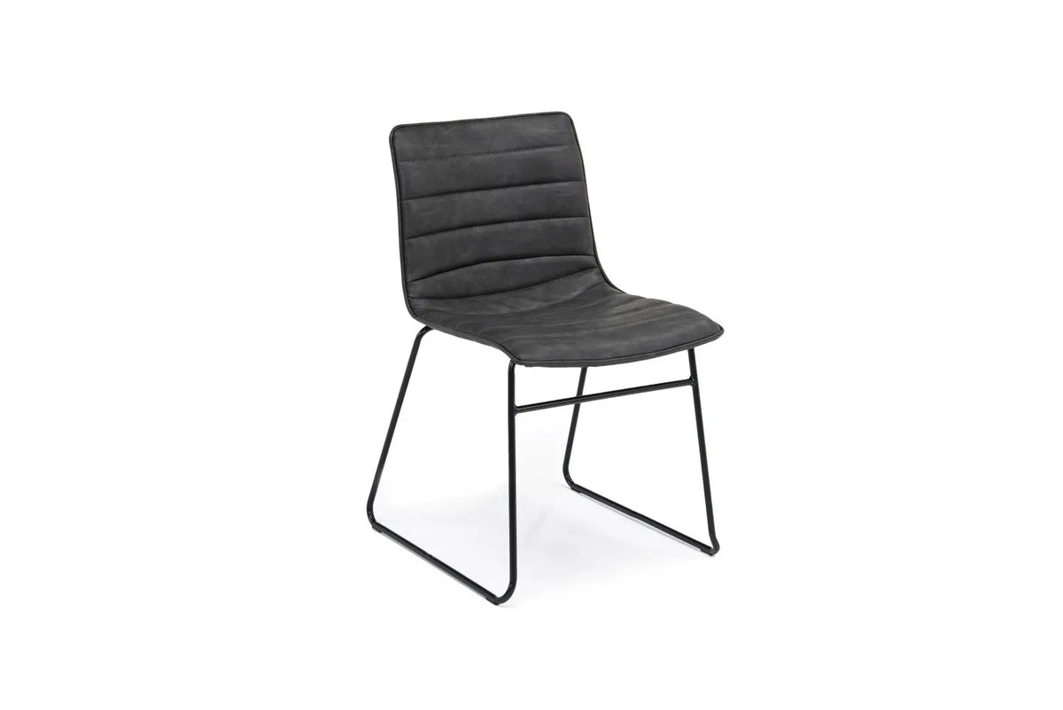 873536978:Ella Side Chair in Slate Leather, Image 1