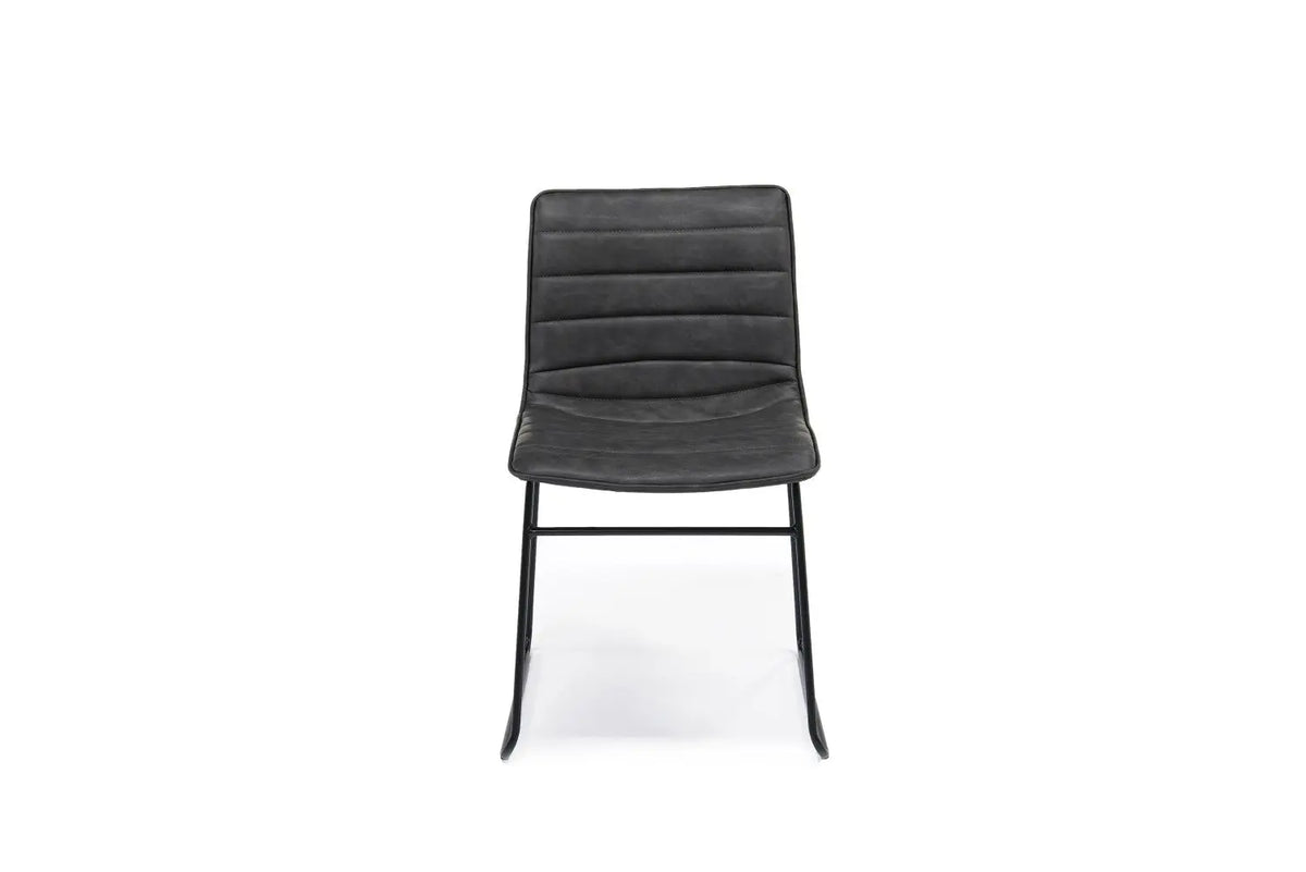 873536978:Ella Side Chair in Slate Leather, Image 2