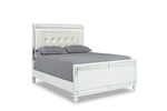 864118283:Valentino Panel Bed in White, Queen, Image 1