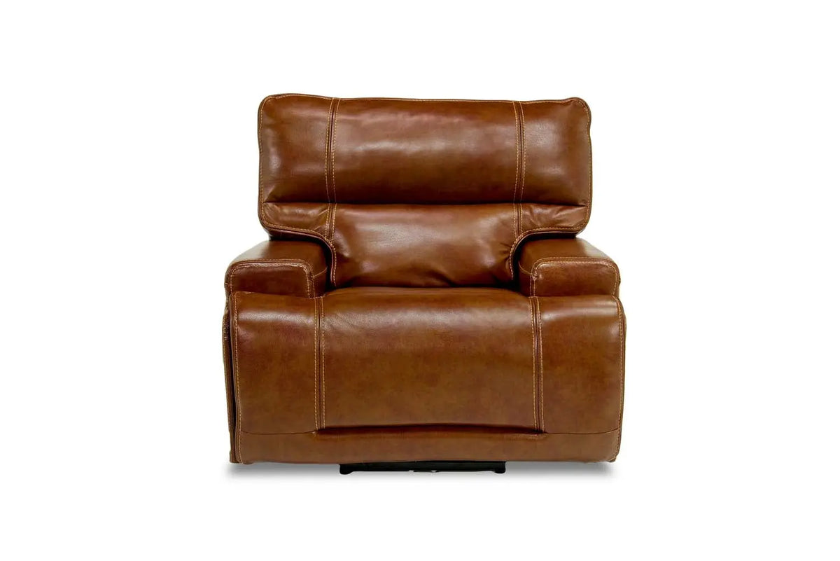 671804640:Oslo 3 Power Recliner in Brown Leather, Image 2