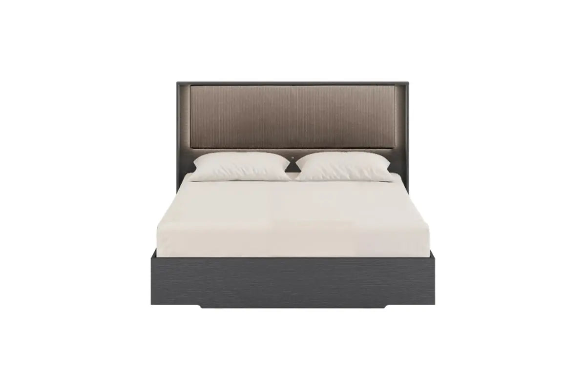 AMY000022:Amy Upholstered Panel Bed With, Front