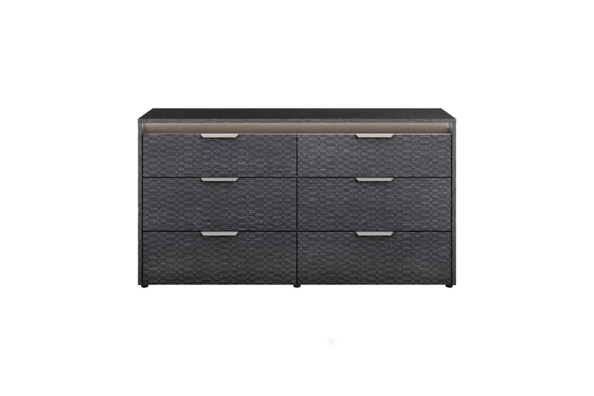AMY000003:Amy Upholstered Panel Bed & Dr, Front
