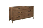 ADLER0005:Adler Panel Bed & Dresser & Mi, AngledAngle