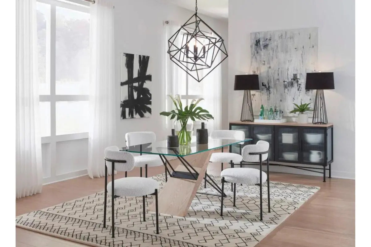 AERE00000:Aere Dining Table, Styled