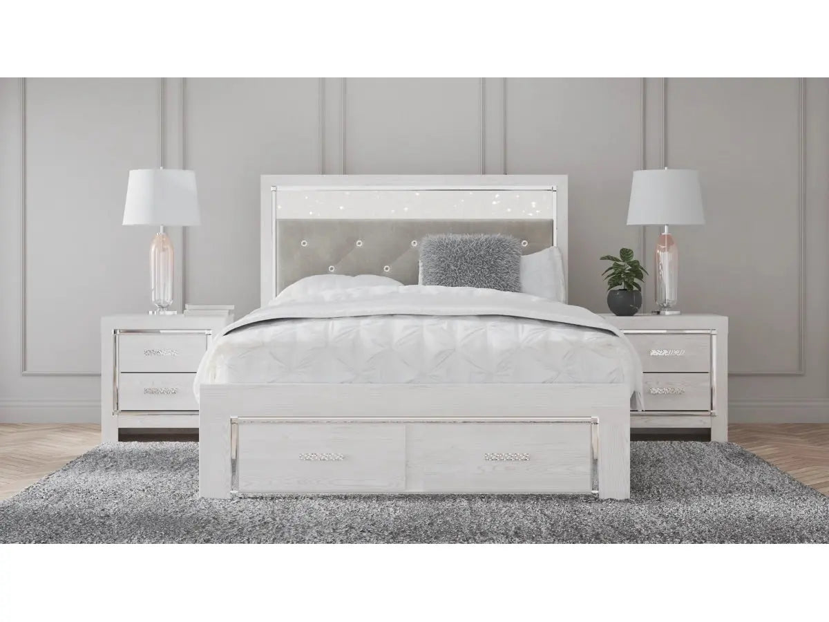 ALTYRA022:Altyra Panel Bed With Storage, Styled