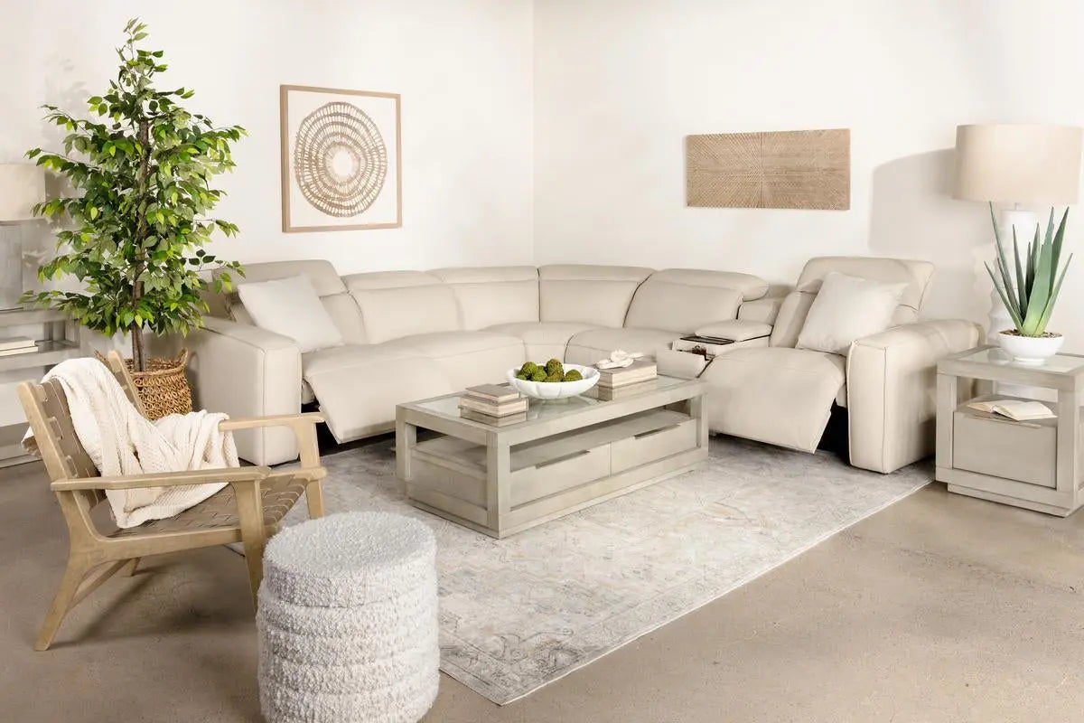 AMARA0053:Amara 6 Piece 2 Power Sectiona,  Reclined