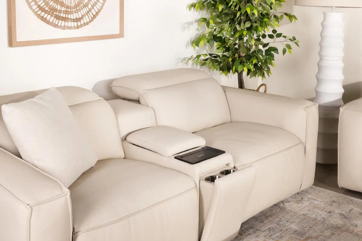 AMARA0055:Amara 2 Power Console Loveseat,