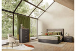 AMY000016:Amy Upholstered Panel Bed With, Styled