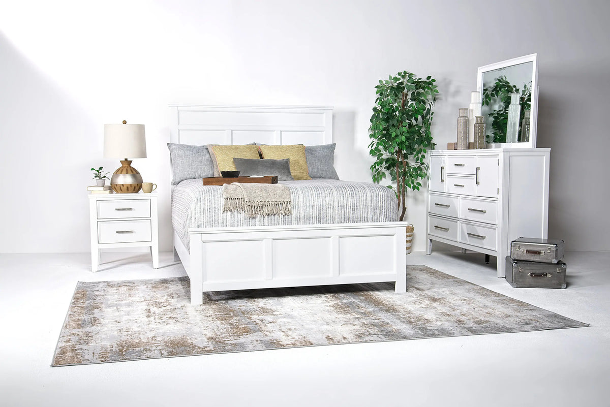 ANDOVER19:Andover Panel Bed & Dresser & , Styled