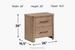 329227461:Anika 2 Drawer Nightstand,
