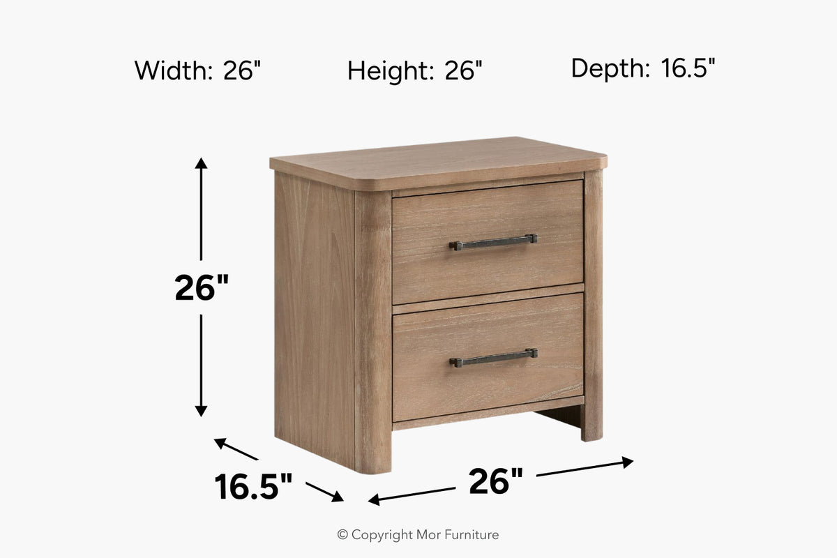 329227461:Anika 2 Drawer Nightstand,
