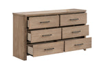 ANIKA0003:Anika Upholstered Bed & Dresser & Mirror & Nightstand, Open