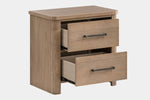 ANIKA0003:Anika Upholstered Bed & Dresser & Mirror & Nightstand, Open