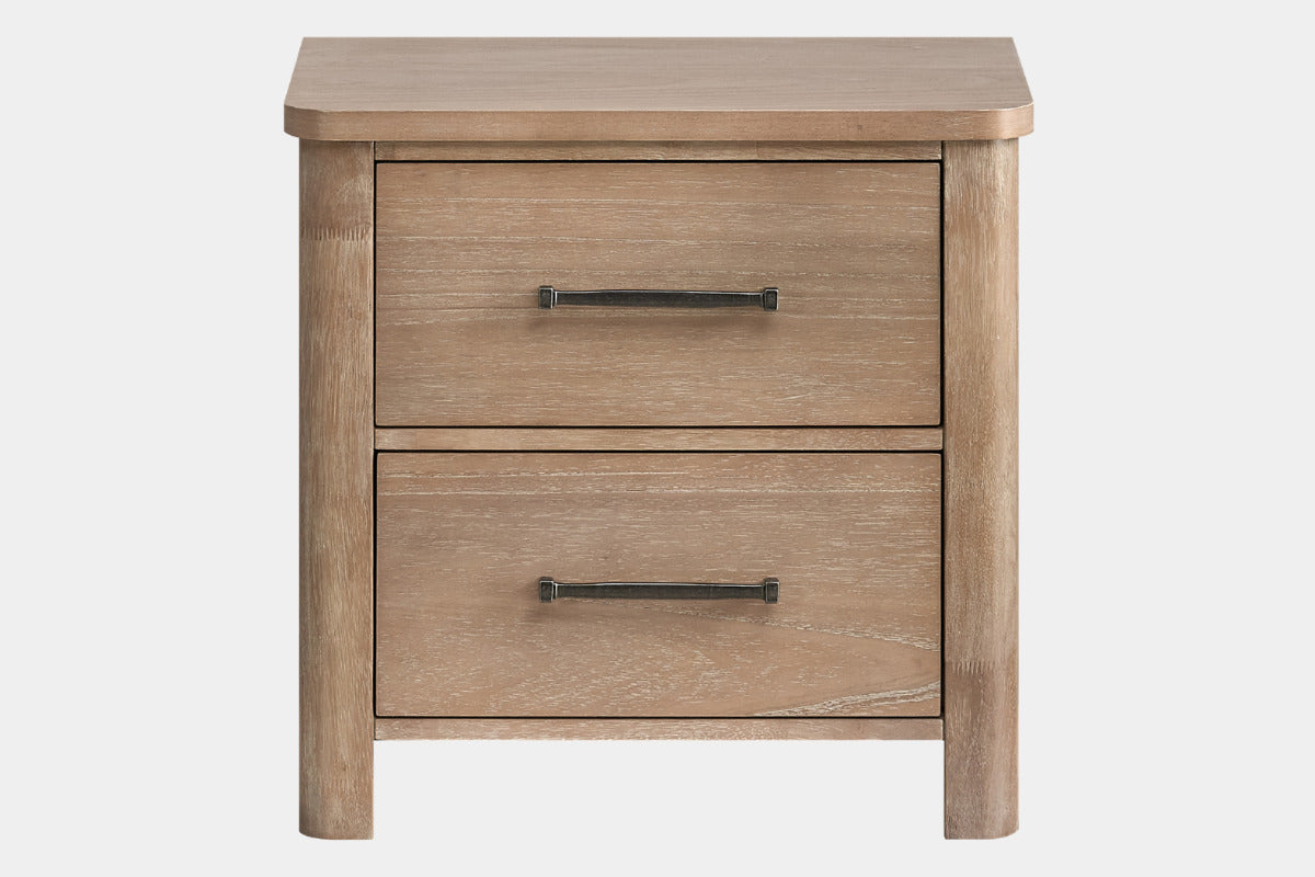 ANIKA0006:Anika Upholstered Bed & Dresser & Mirror & Nightstand, Front