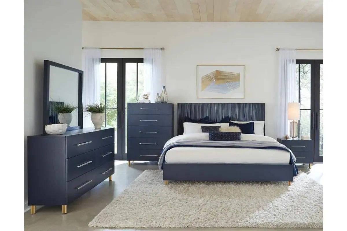 ARGENTO17:Argento Panel Bed & Dresser & , Styled