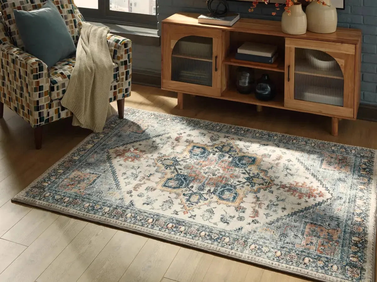 601900802:Arlenmont Rug, Styled